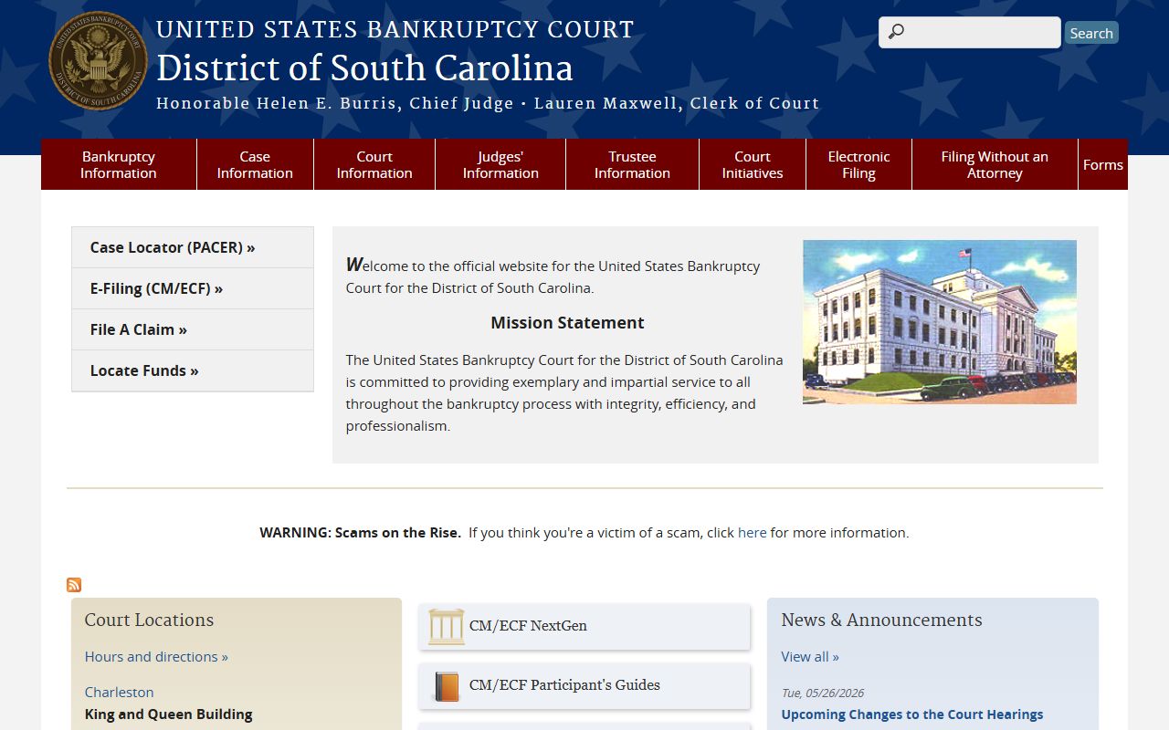 Georgetown County Circuit Court records bankruptcy court source