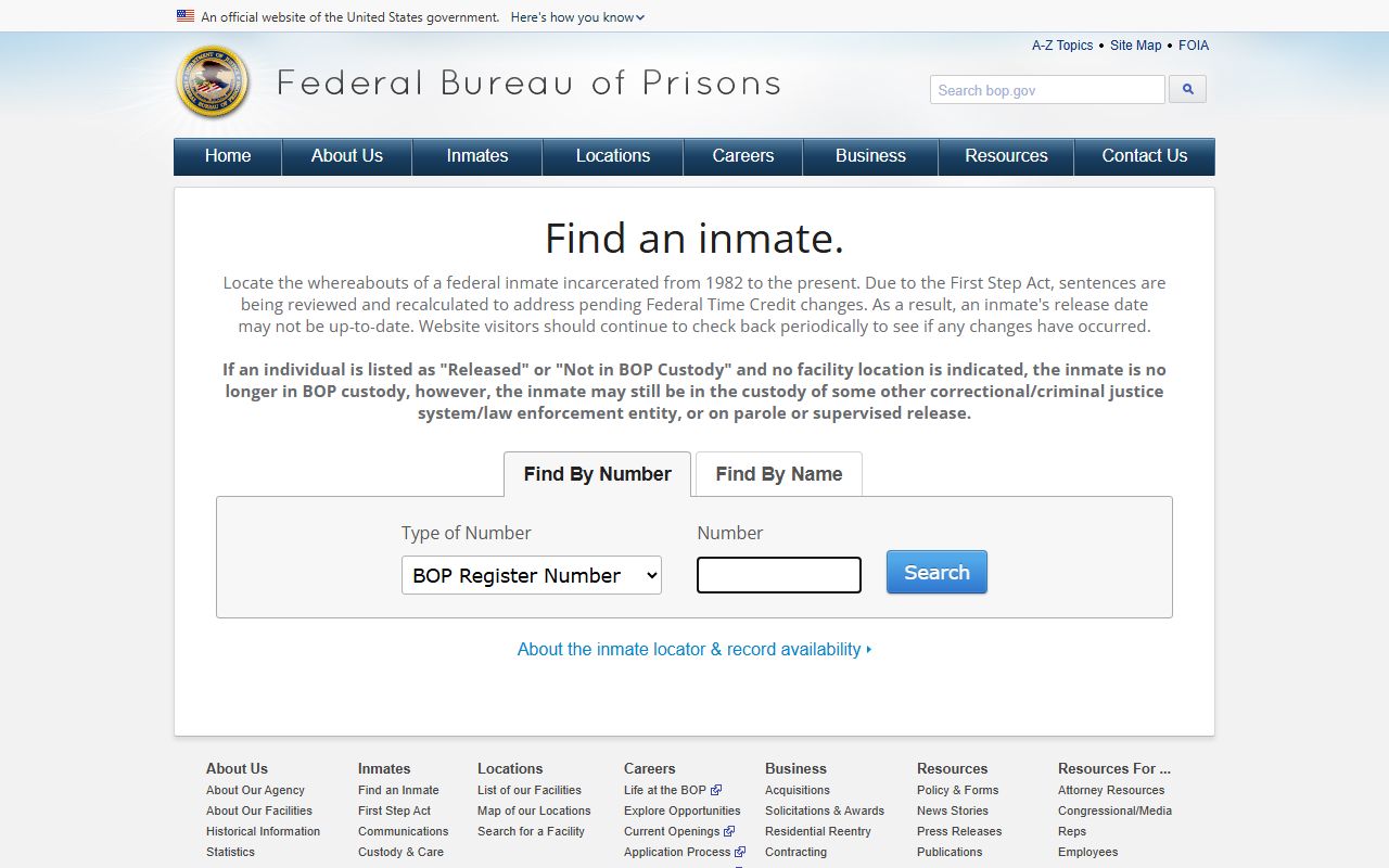 Georgetown County Clerk of Court records federal inmate locator